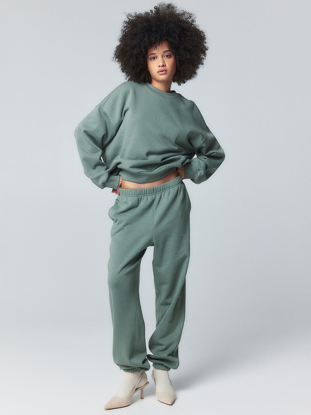 

H&M Oversized Sweatshirt, Green