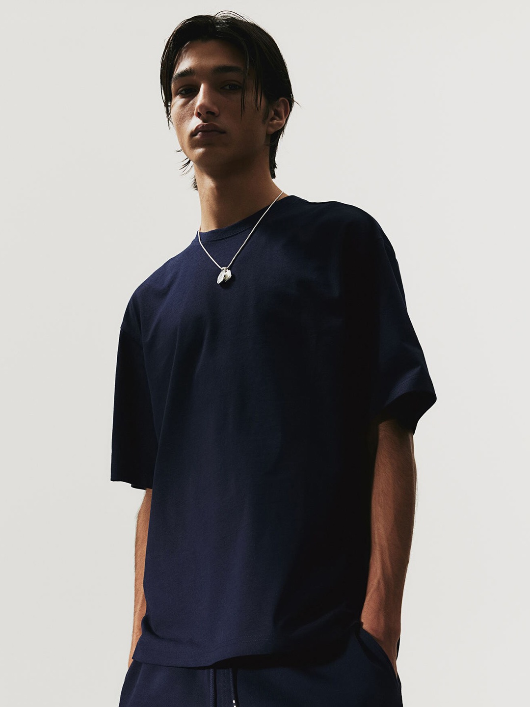 

H&M Relaxed Fit T-Shirt, Navy blue
