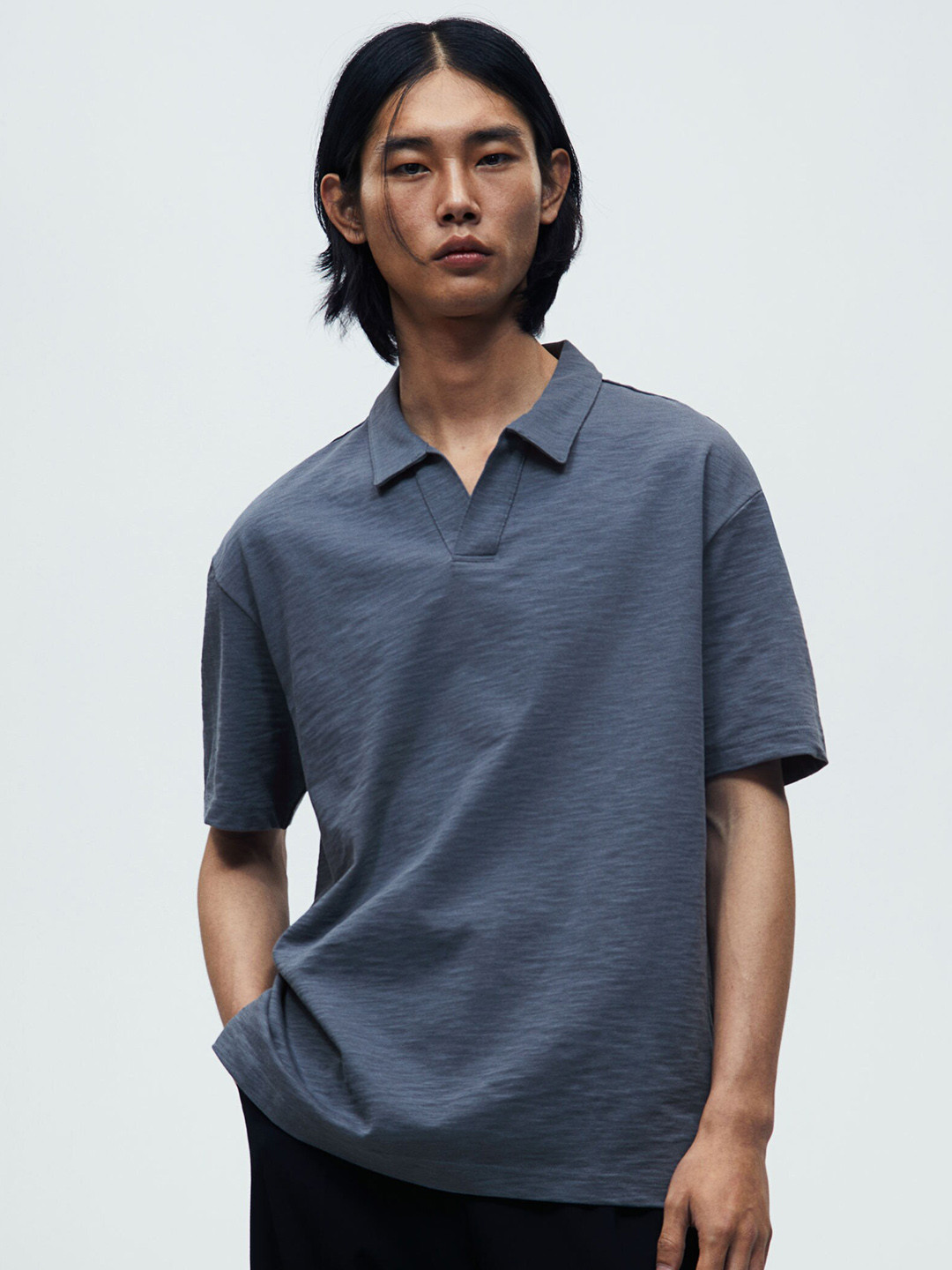 

H&M Relaxed Fit Polo Tshirts, Blue