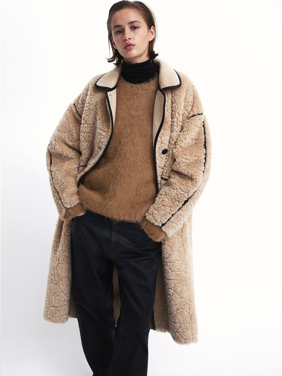 

H&M Oversized Jumper, Beige