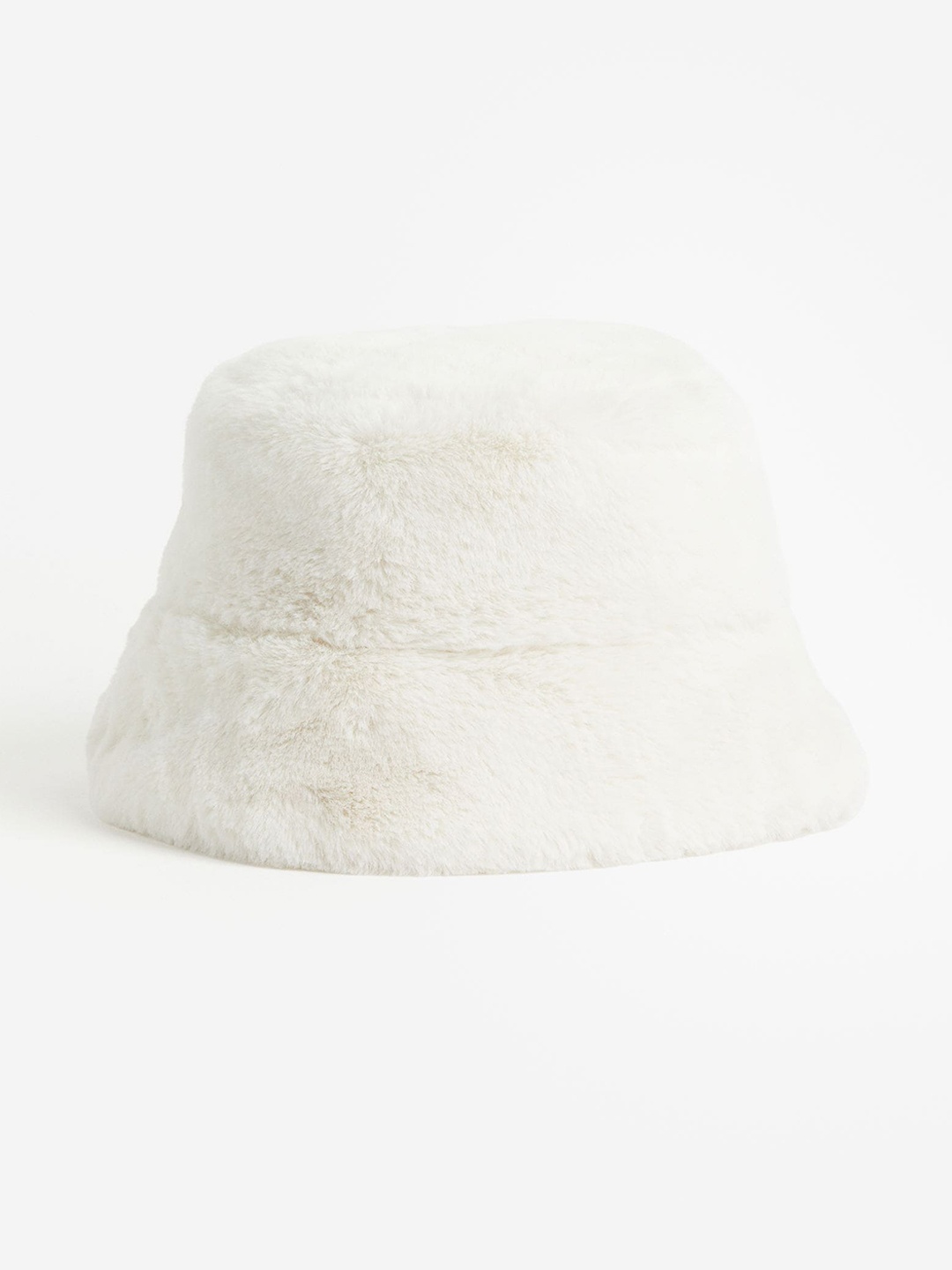 

H&M Women Fluffy Bucket Hat, White