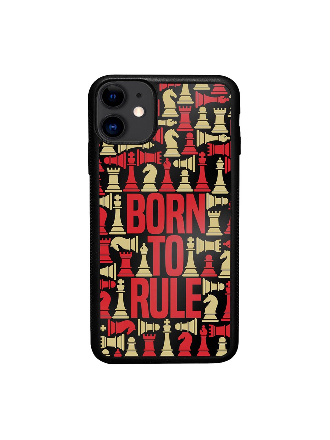 

macmerise Born To Rule iPhone 11 Bumper Back Case, Black
