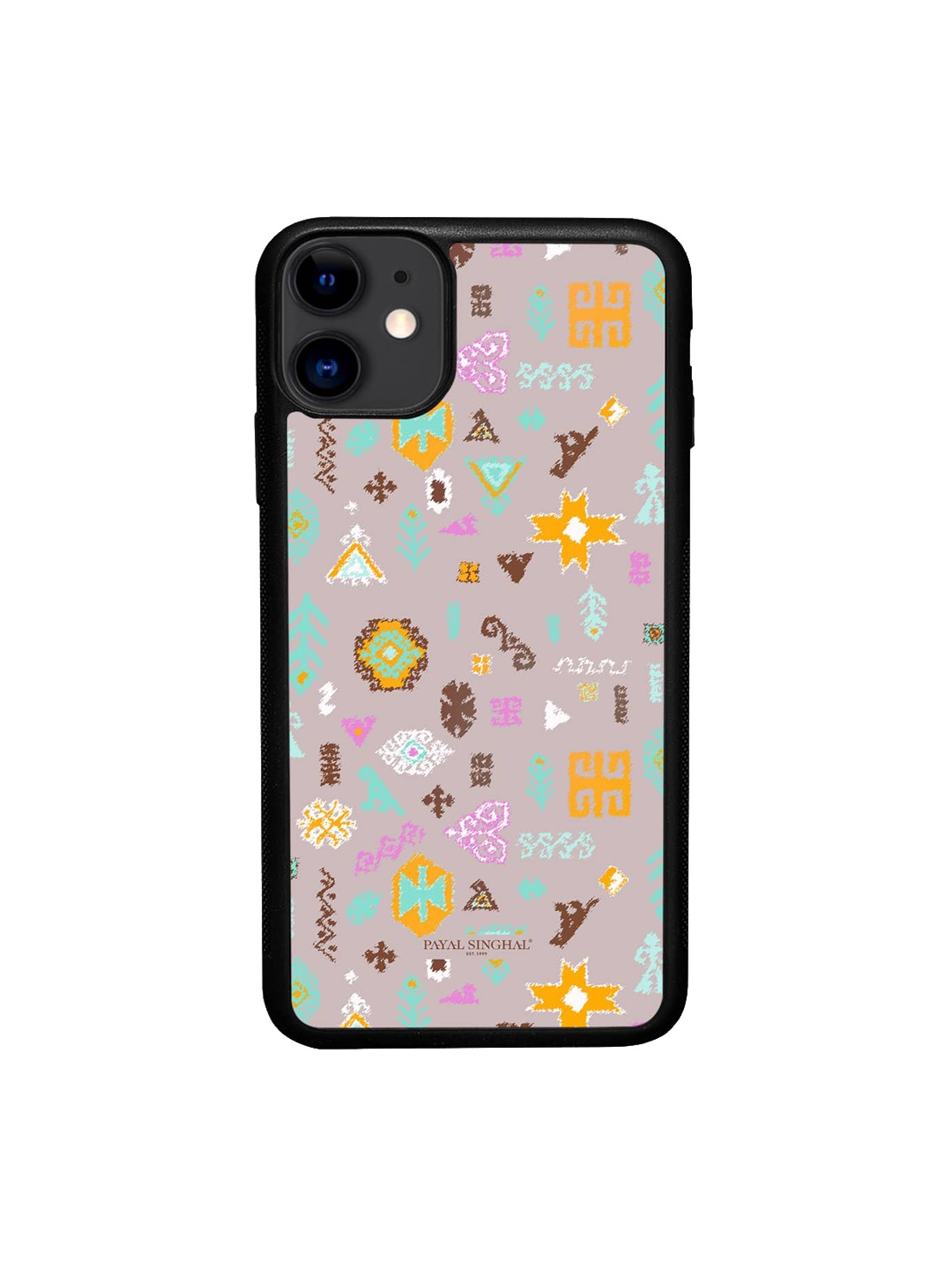 

macmerise Payal Singhal Bandhani Kilim iPhone 11 Bumper Back Case, Purple