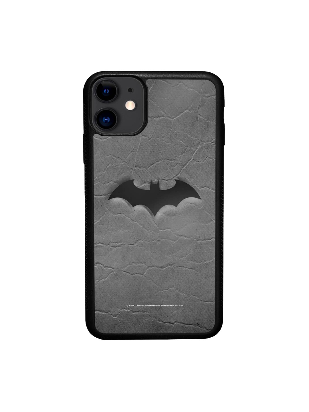 

macmerise Fade Out Batman Printed iPhone 11 Bumper Case, Grey