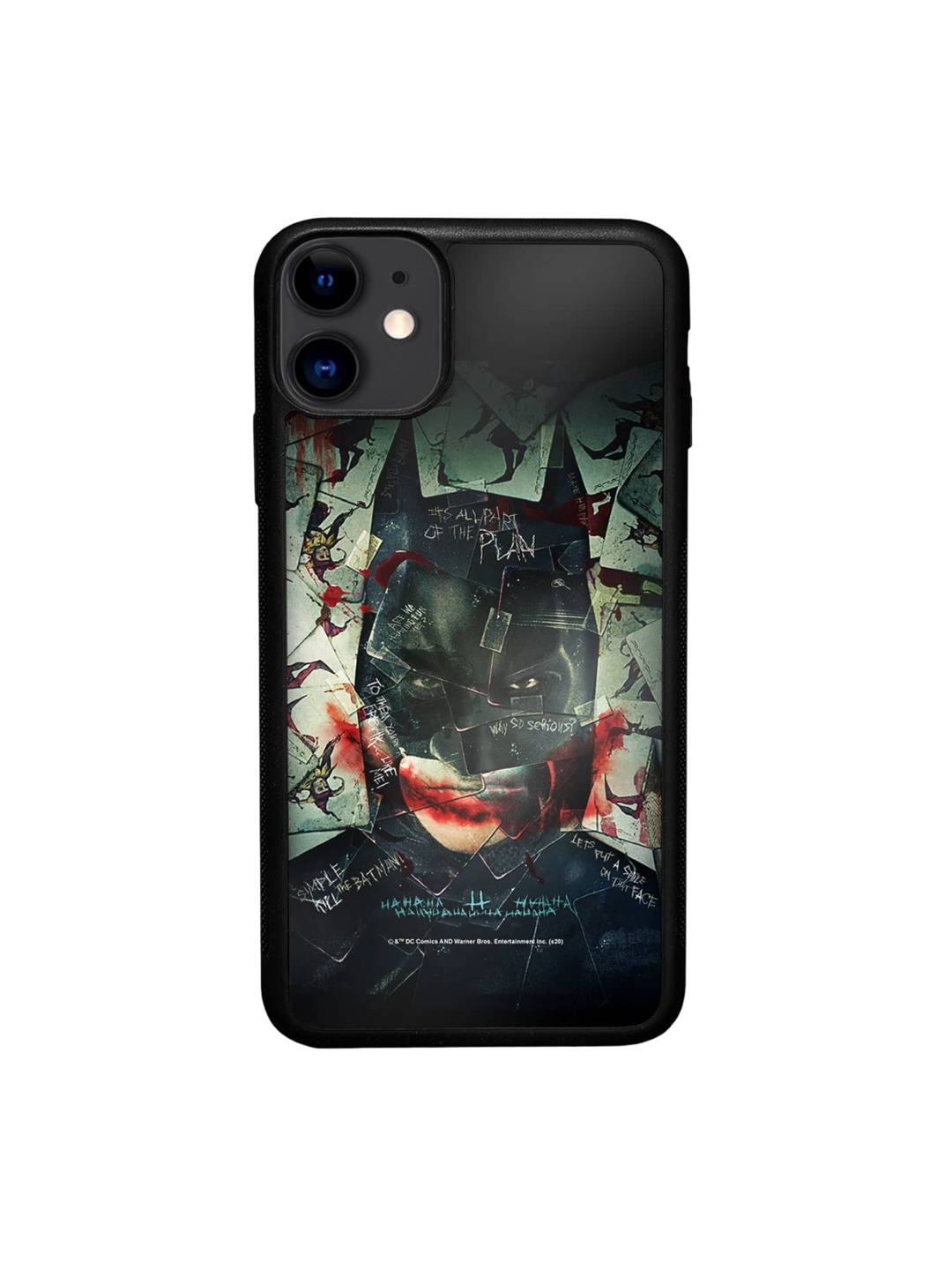 

macmerise Bat Joker iPhone 11 Bumper Back Case, Black