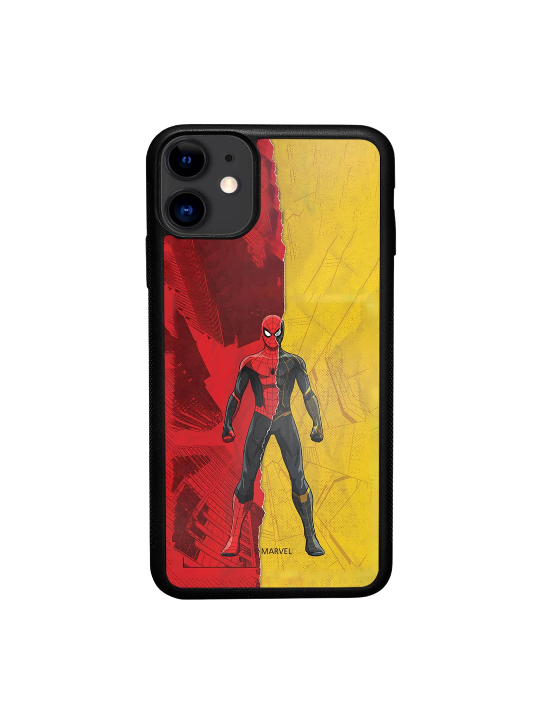 

macmerise Spider Man Peter iPhone 11 Bumper Back Case, Yellow