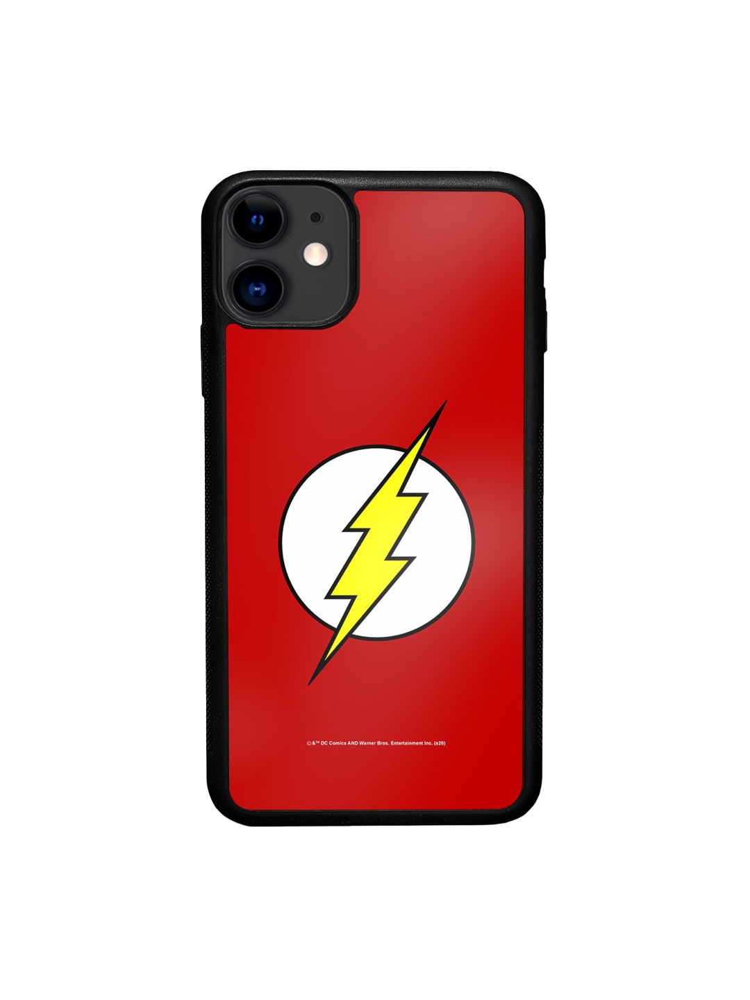 

macmerise Logo Flash Printed iPhone 11 Bumper Back Case, Red