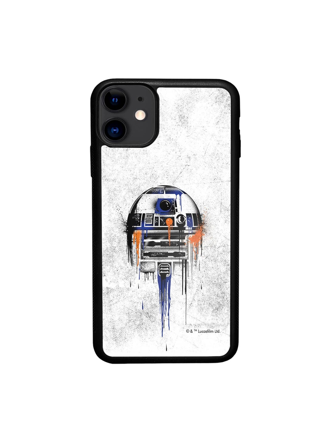 

macmerise Astro Droid Printed iPhone 11 Bumper Back Case, White