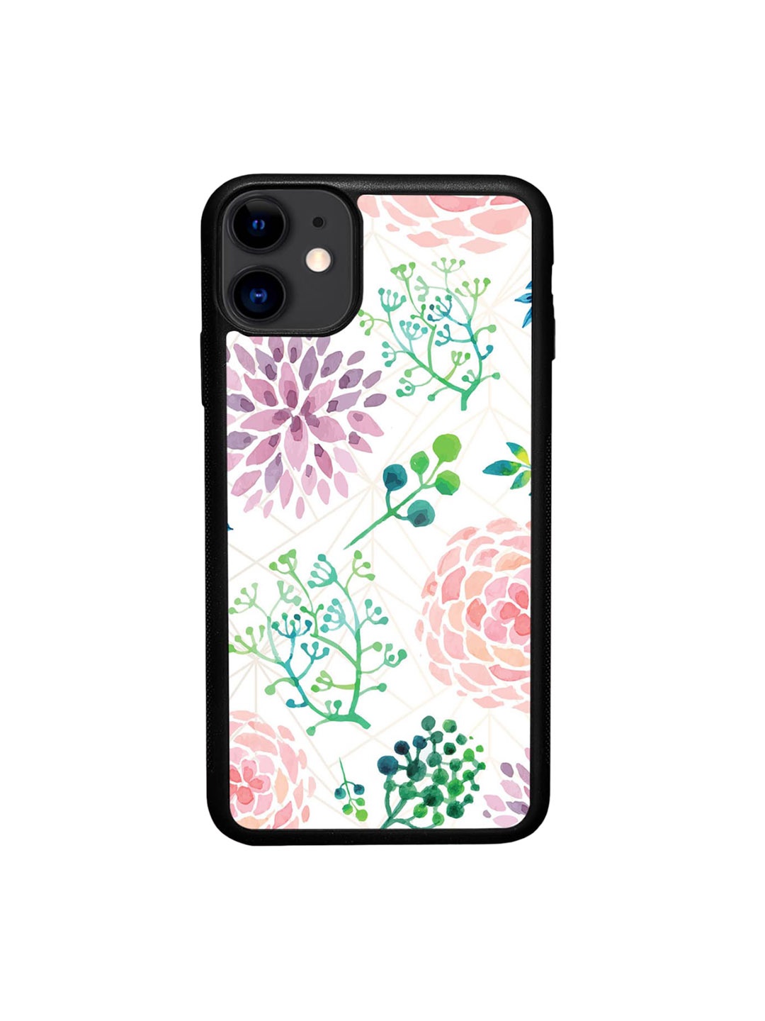 

macmerise Ferns & Flowers iPhone 11 Bumper Back Case, White