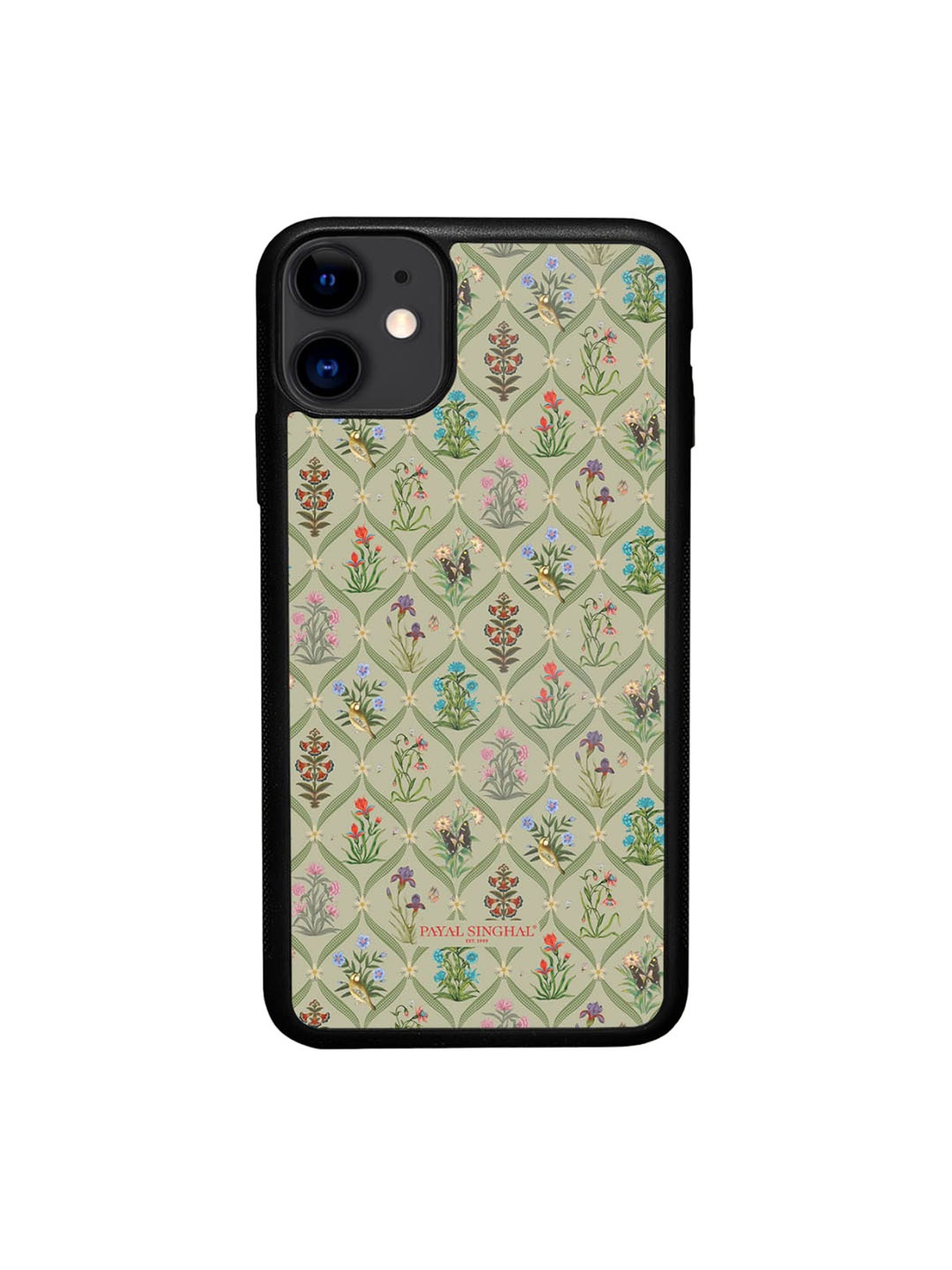 

macmerise Payal Singhal Mughal Motifs iPhone 11 Bumper Back Case, Green