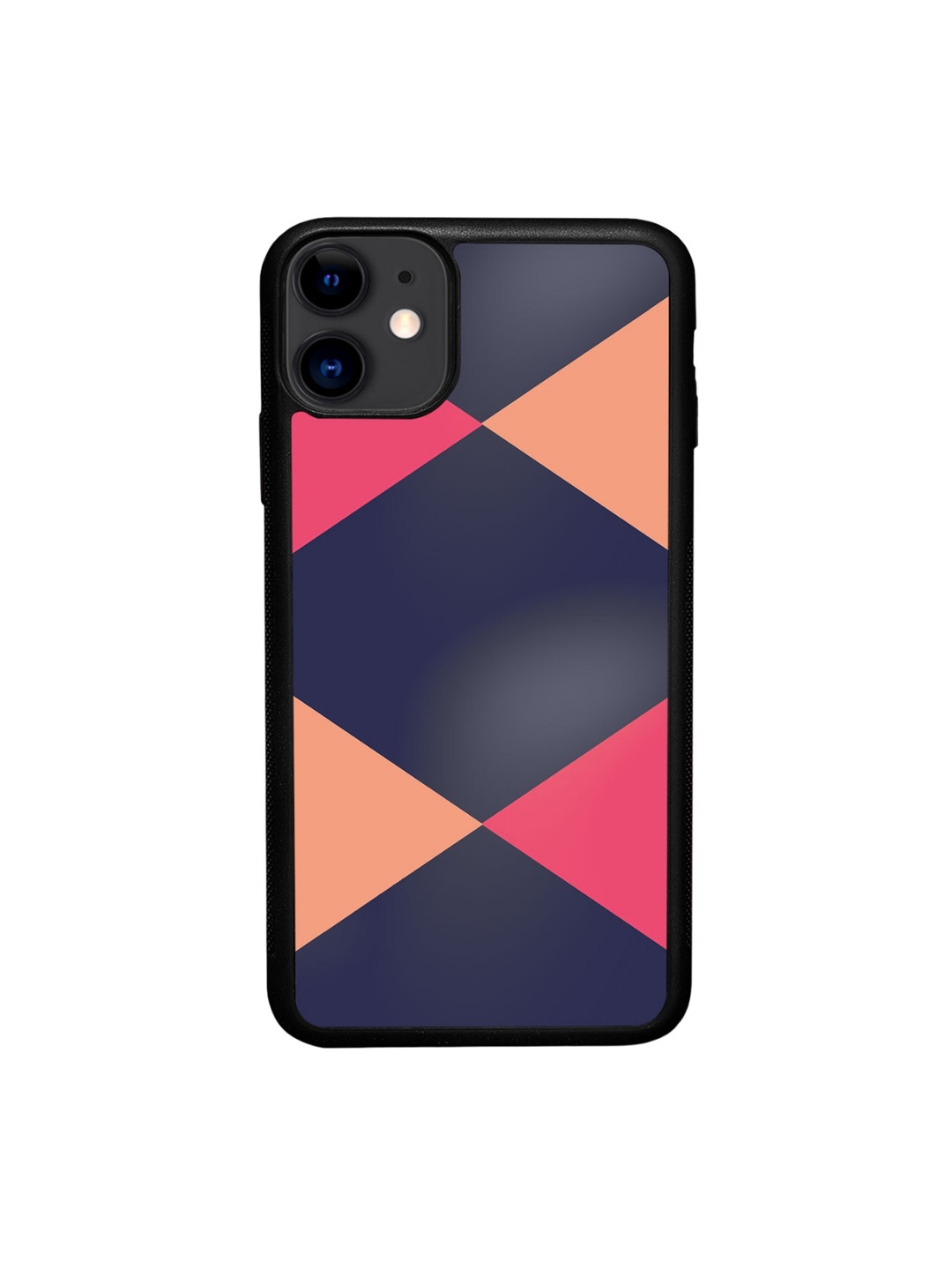 

macmerise Criss Cross iPhone 11 Bumper Back Case, Navy blue
