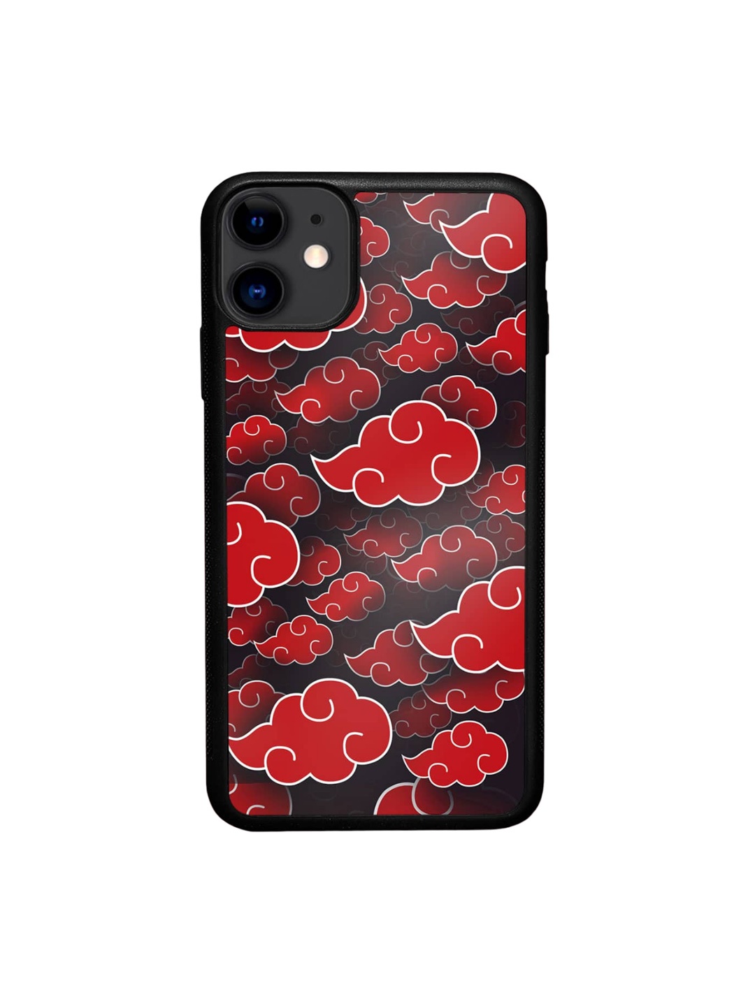 

macmerise Akatsuki Clouds Printed Glossy Finish iPhone 11 Bumper Back Case, Black