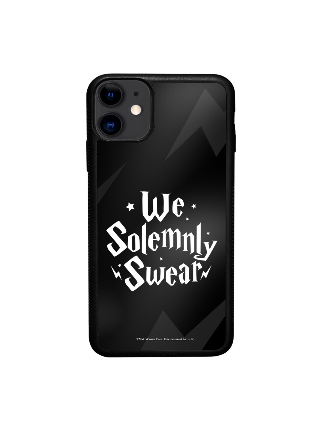 

macmerise Mischief Makers Swear Printed iPhone 11 Bumper Case Cover, Black