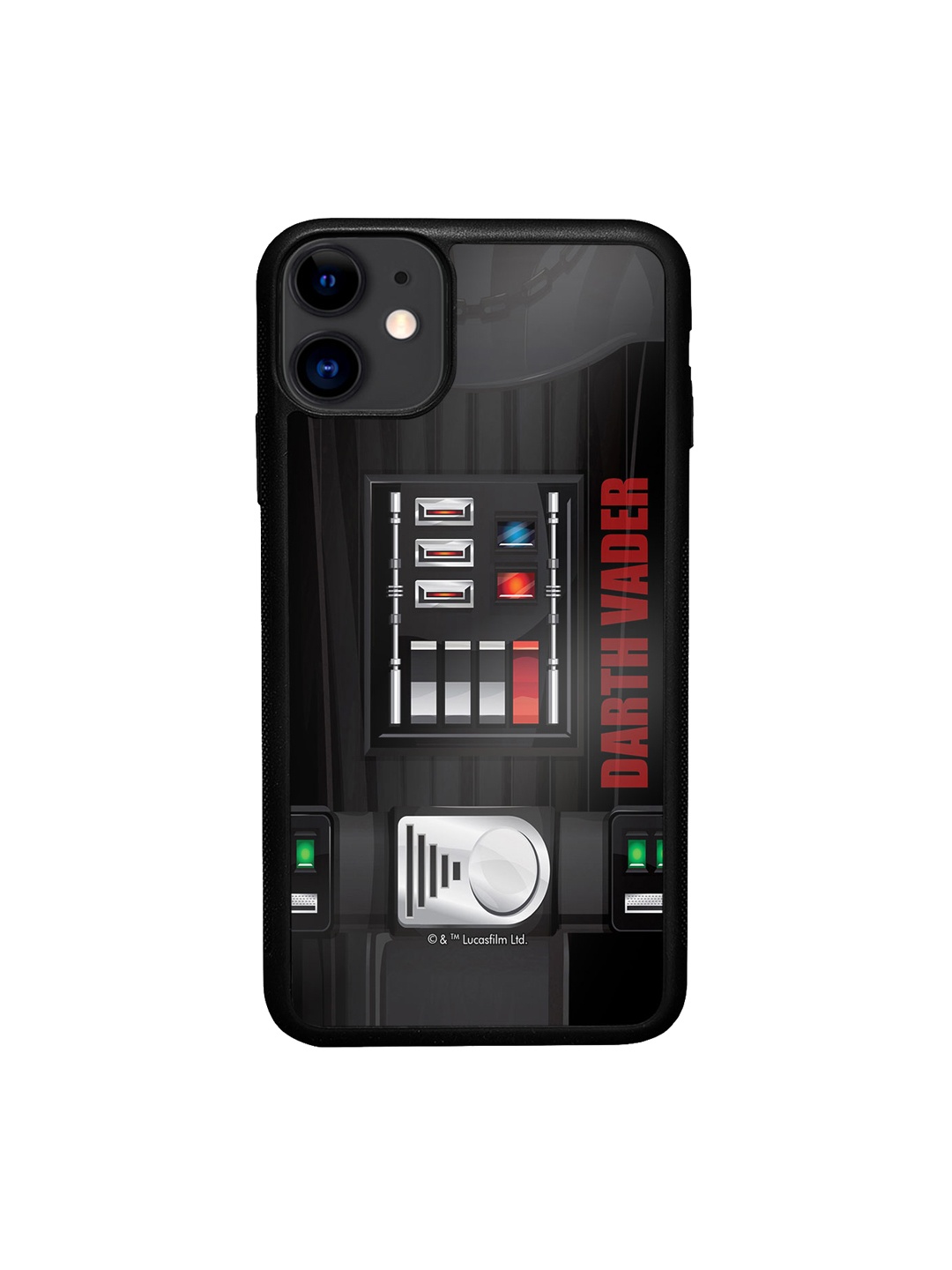 

macmerise Printed Attire Vader Iphone 11Phone Back Case, Black