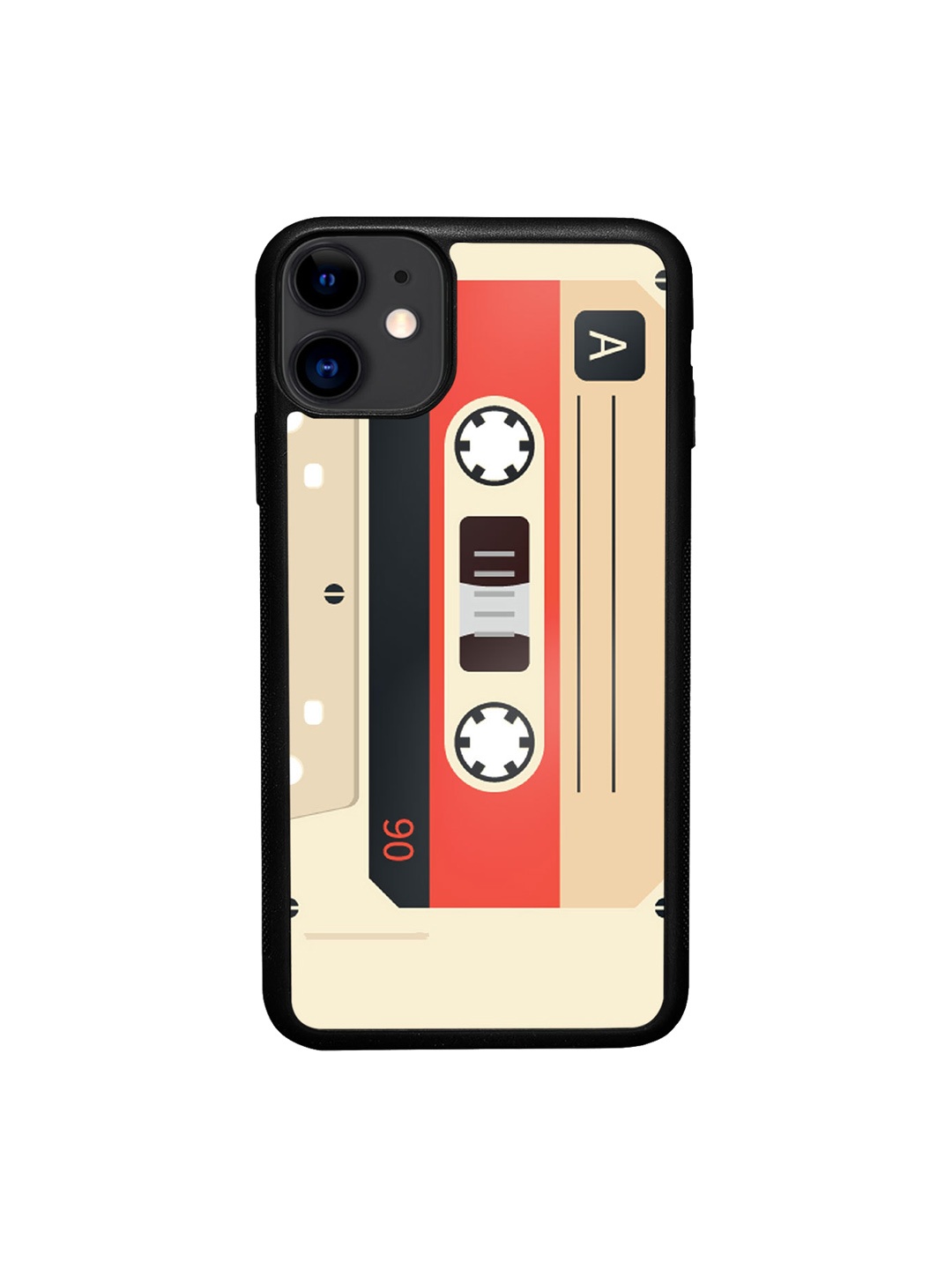 

macmerise Cassette iPhone 11 Bumper Case Cover, Peach