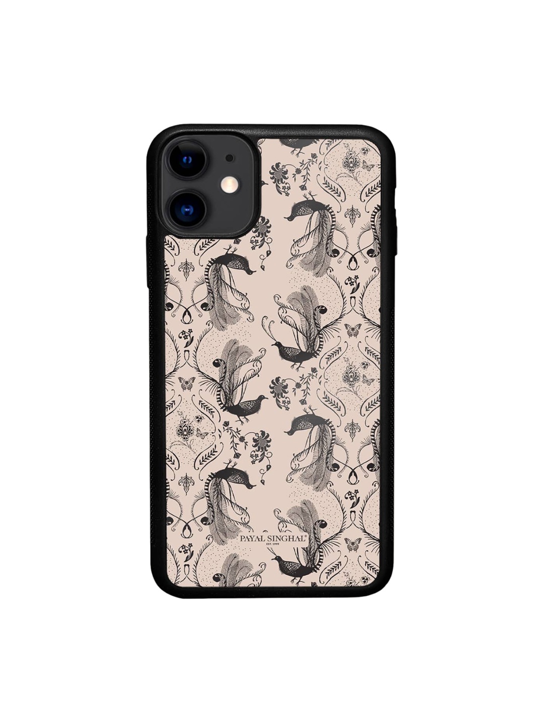 

macmerise Payal Singhal Blush Arabic Jannat Printed iPhone 11 Bumper Case Cover, Beige