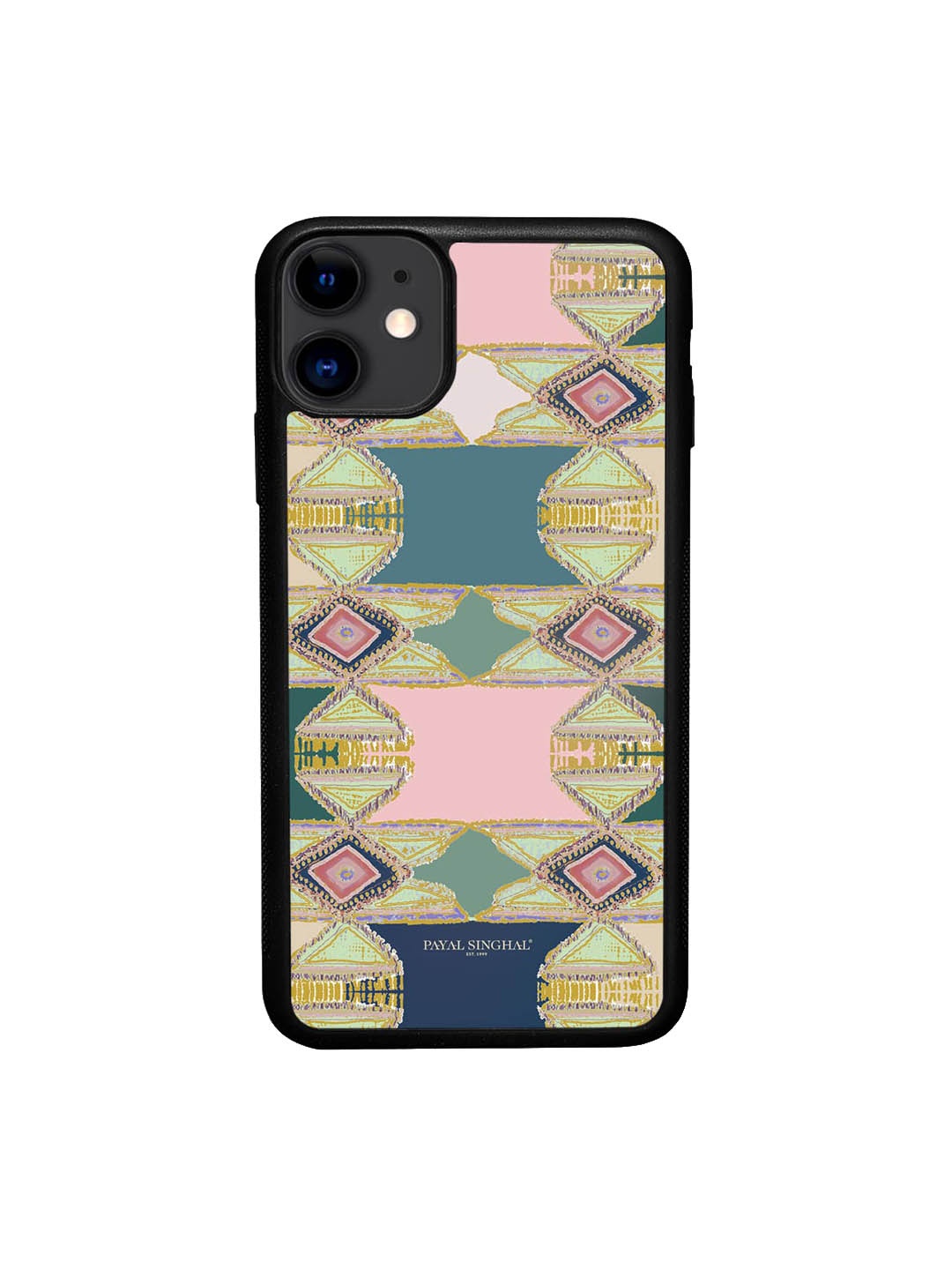 

macmerise Geometric Printed Lightweight IPhone 11 Bumper Case Cover, Green