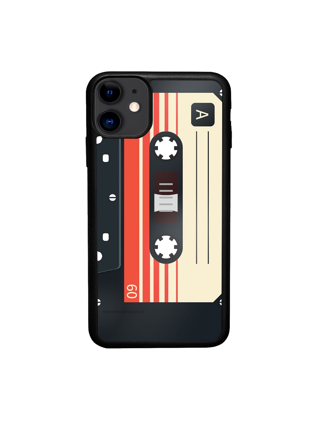 

macmerise Cassette iPhone 11 Bumper Case Cover, Red