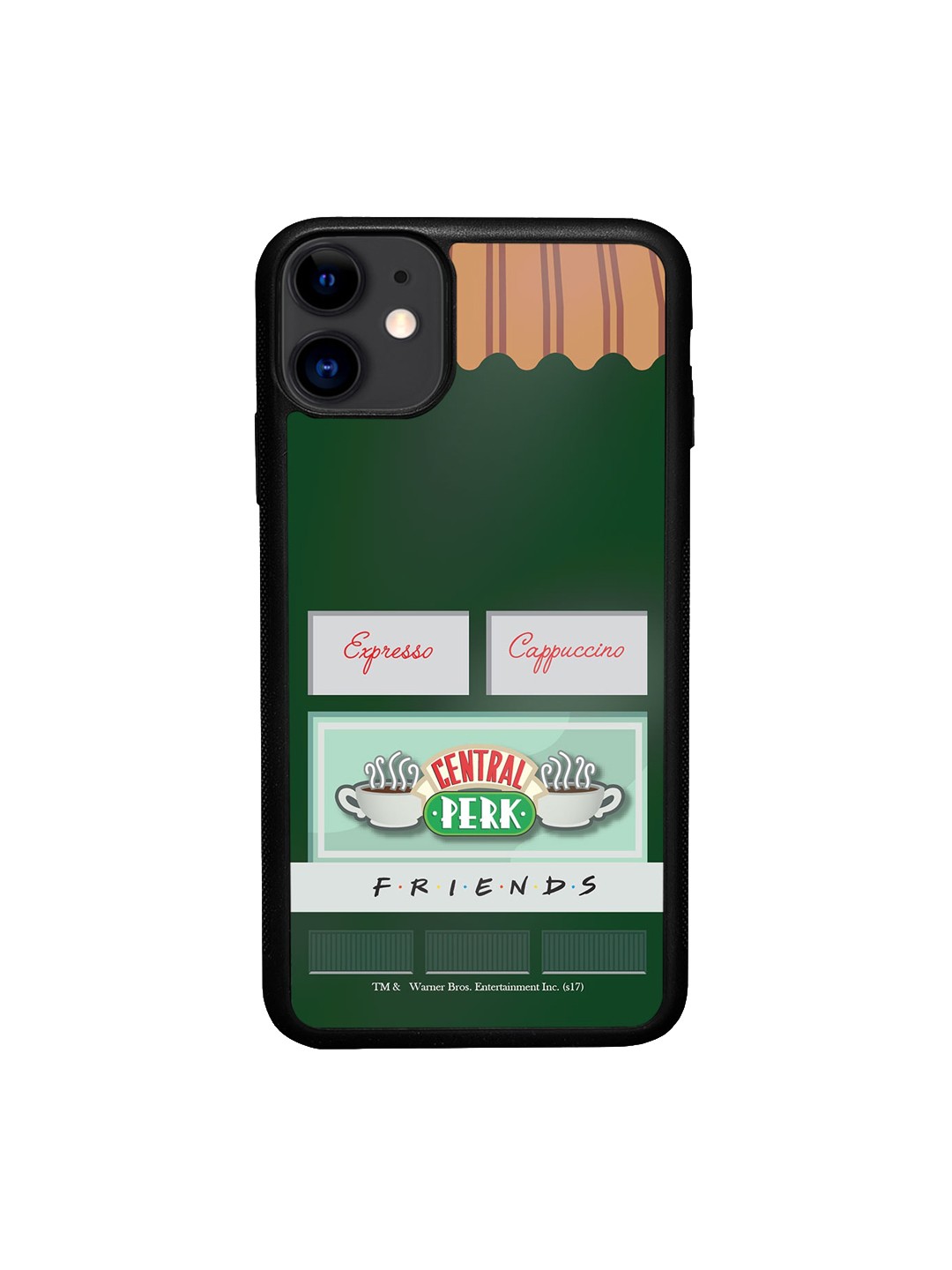 

macmerise Central Perk Printed IPhone 11 Bumper Case Cover, Green