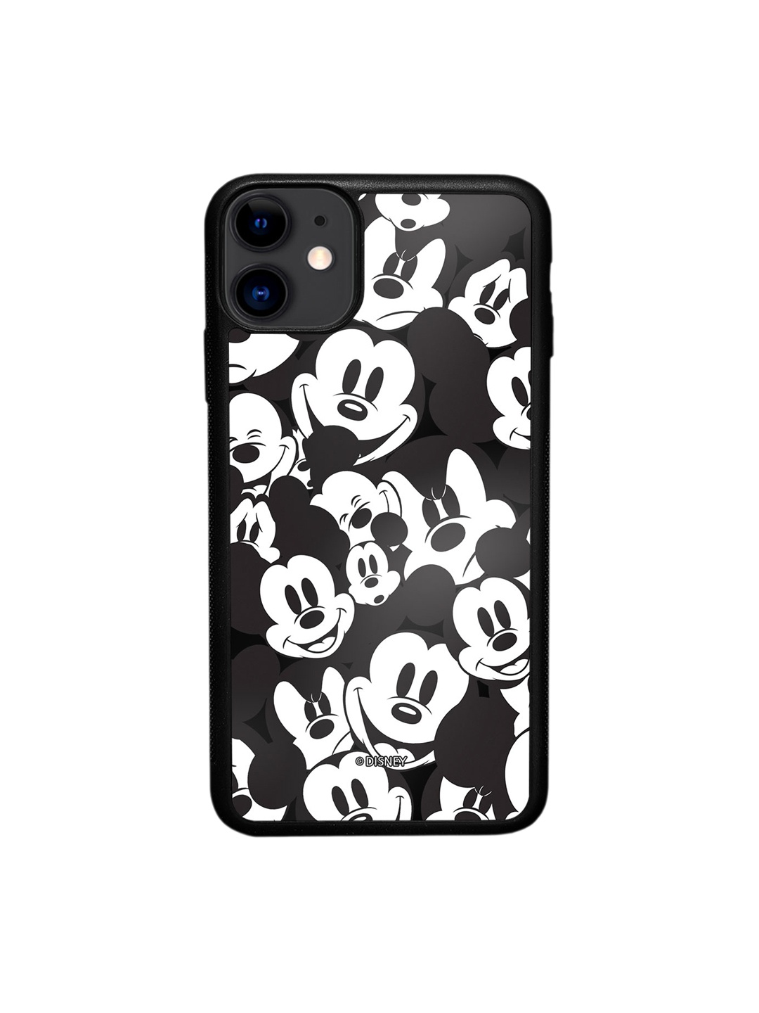 

macmerise Mickey Mouse Smileys Printed Design Iphone 11Phone Back Case, Black