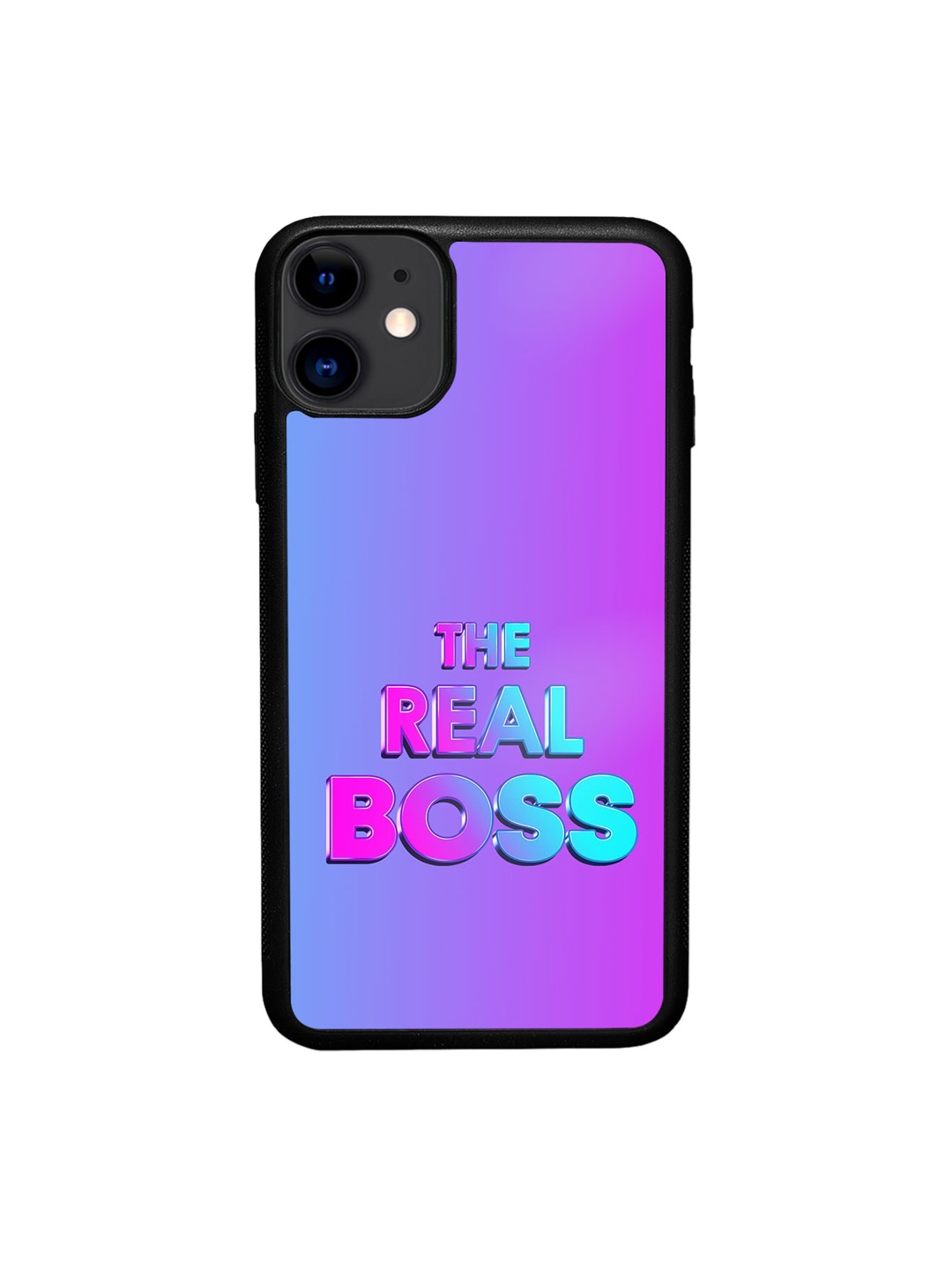 

macmerise I am the Real Boss Printed IPhone 11 Bumper Case Cover, Purple