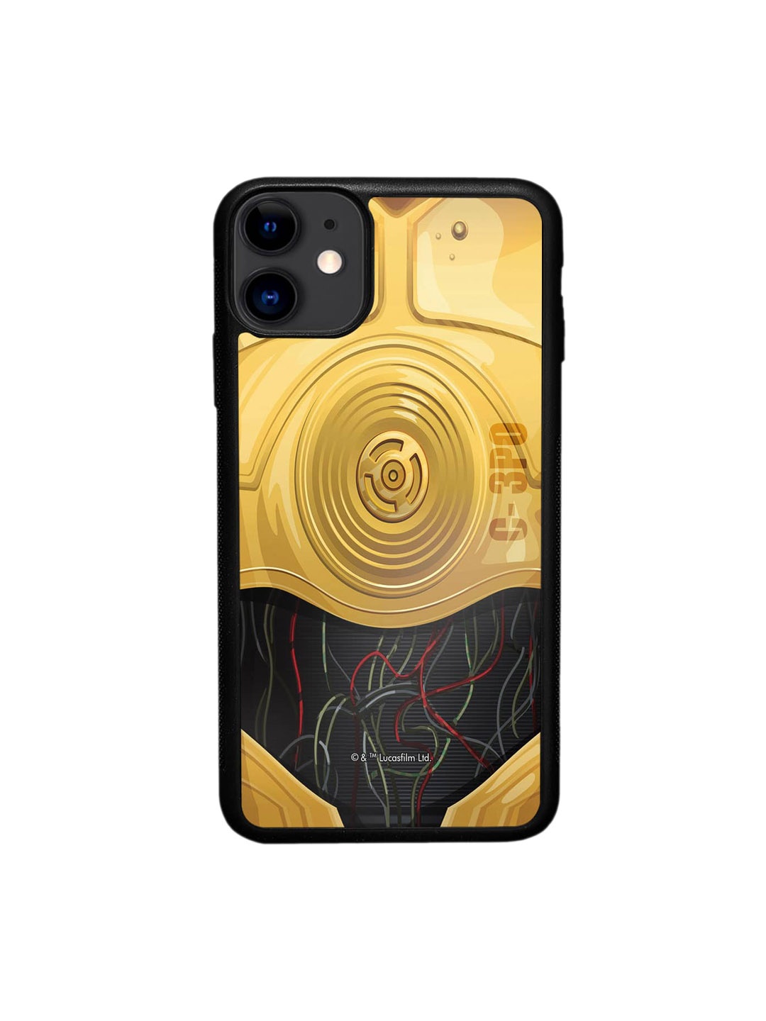 

macmerise Attire C3PO iPhone 11 Bumper Case Cover, Black