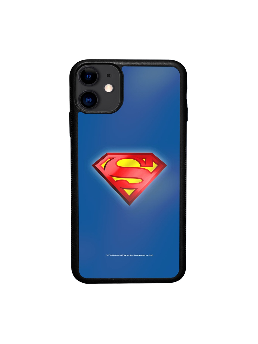 

macmerise Superman Logo Printed iPhone 11 Phone Bumper Case Cover, Blue