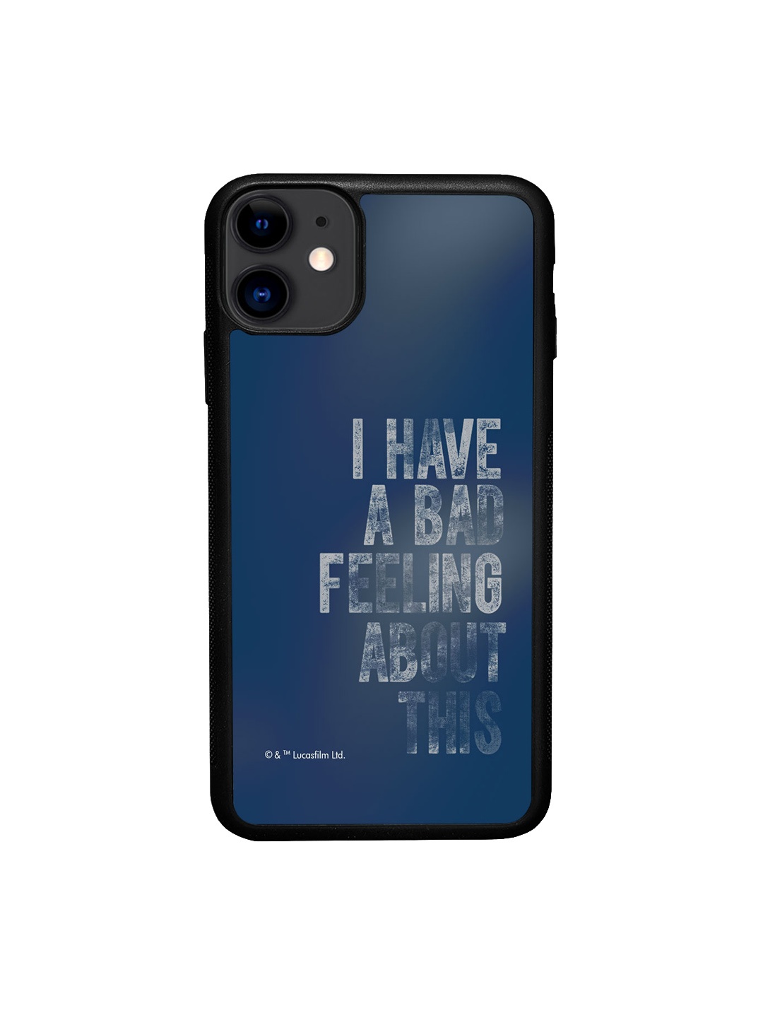 

macmerise Bad Feeling iPhone 11 Bumper Case Cover, Blue