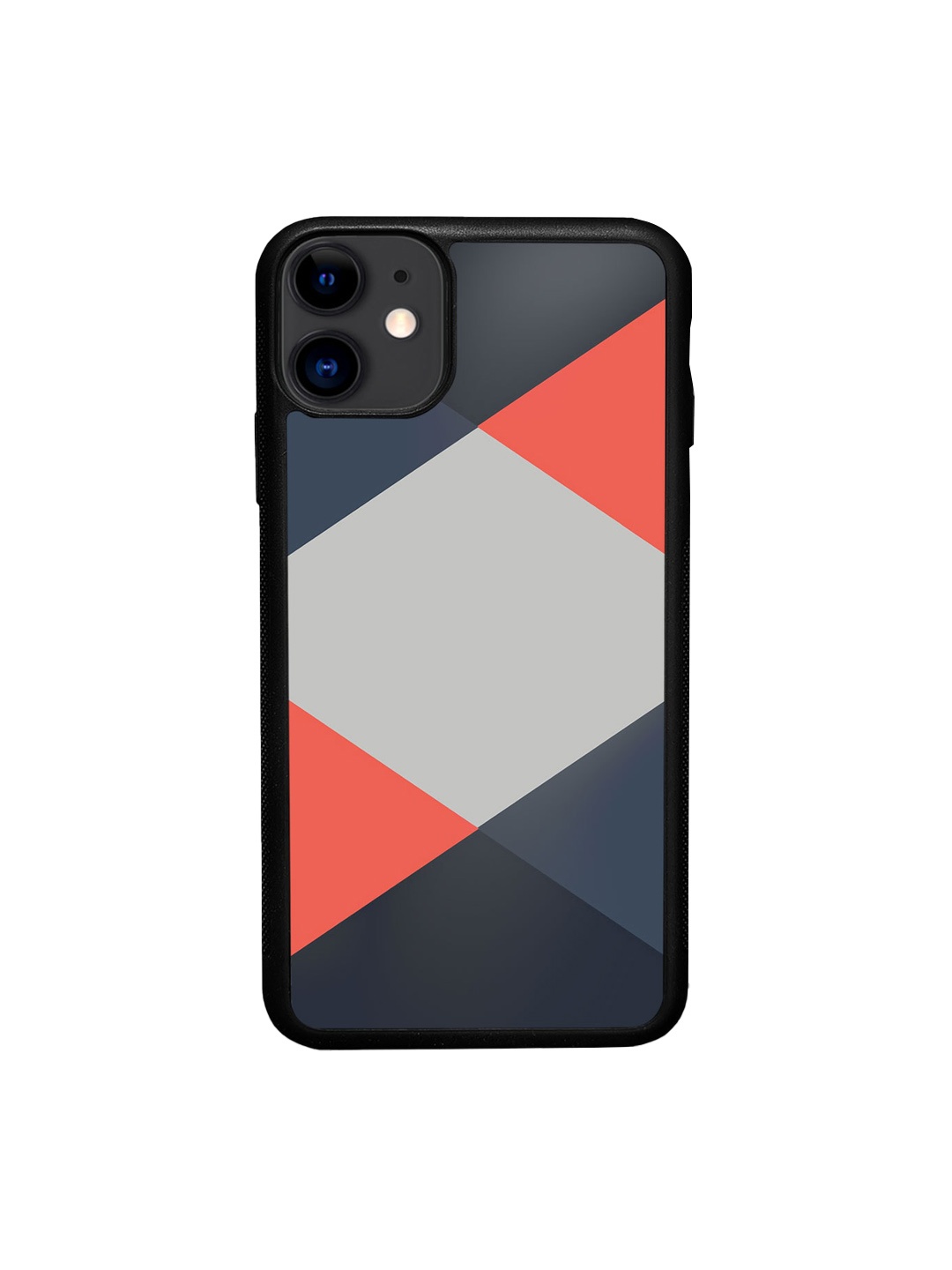 

macmerise Criss Cross Coral iPhone 11 Bumper Case Cover, Grey