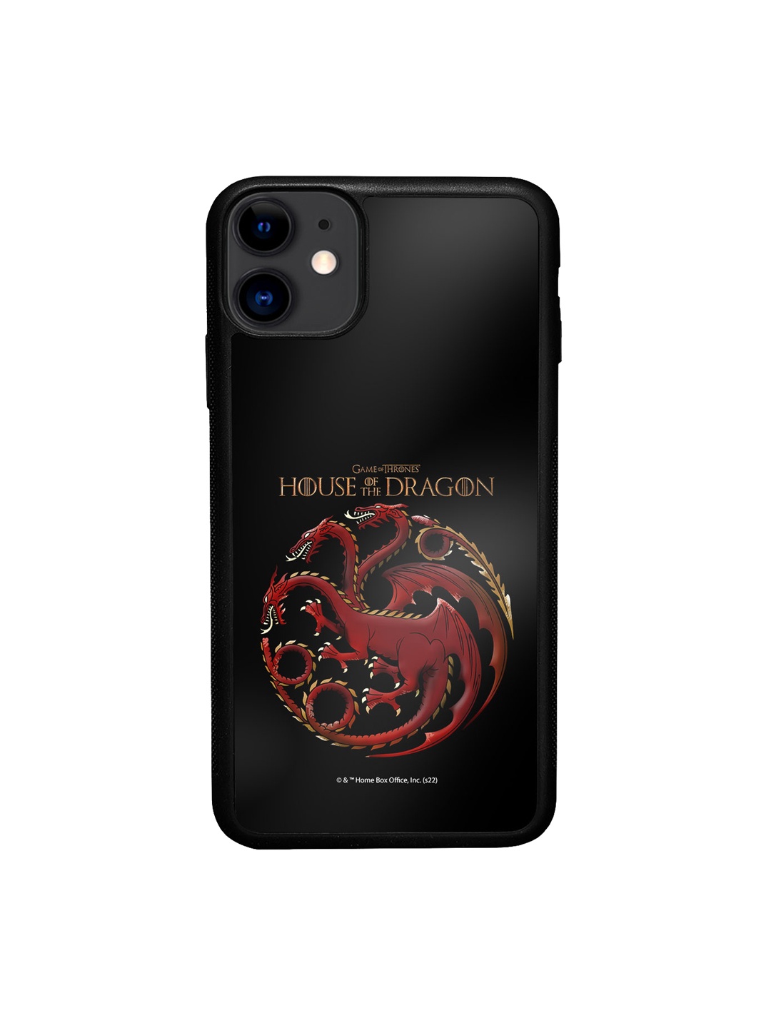 

macmerise Dragon Sigil Printed iPhone 11 Bumper Case Cover, Black