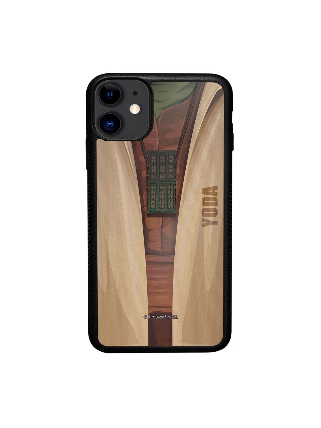 

macmerise Attire Yoda Printed iPhone 11 Phone Bumper Case, Brown