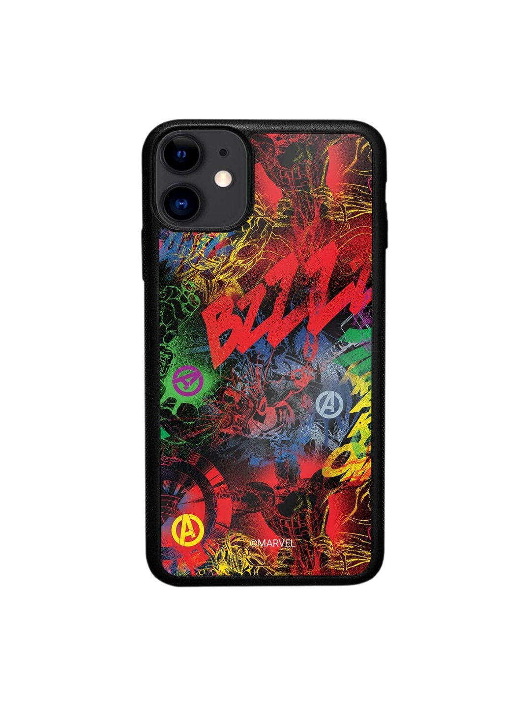 

macmerise Avengers Grafitti iPhone 11 Bumper Case Cover, Red