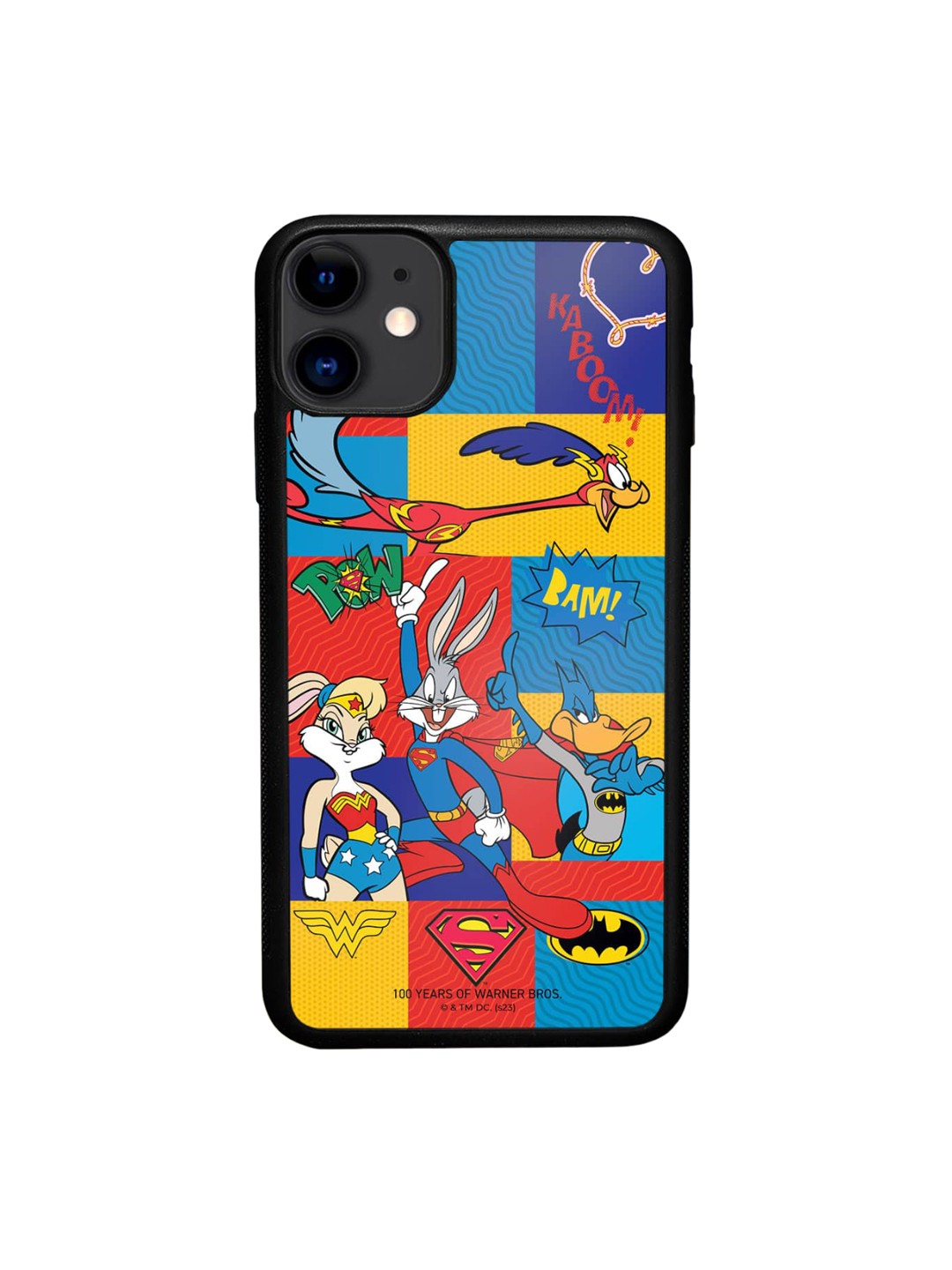 

macmerise Justice League Shuffle Printed Glossy Finish iPhone 11 Phone Bumper Case Cover, Yellow