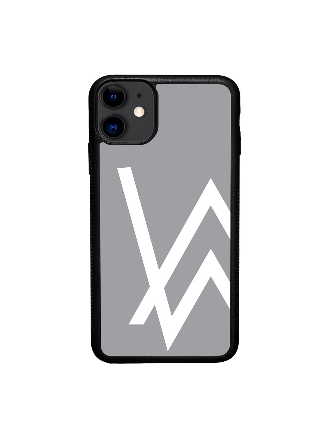 

macmerise Geometric Printed In iPhone 11 Bumper Case Cover, Grey