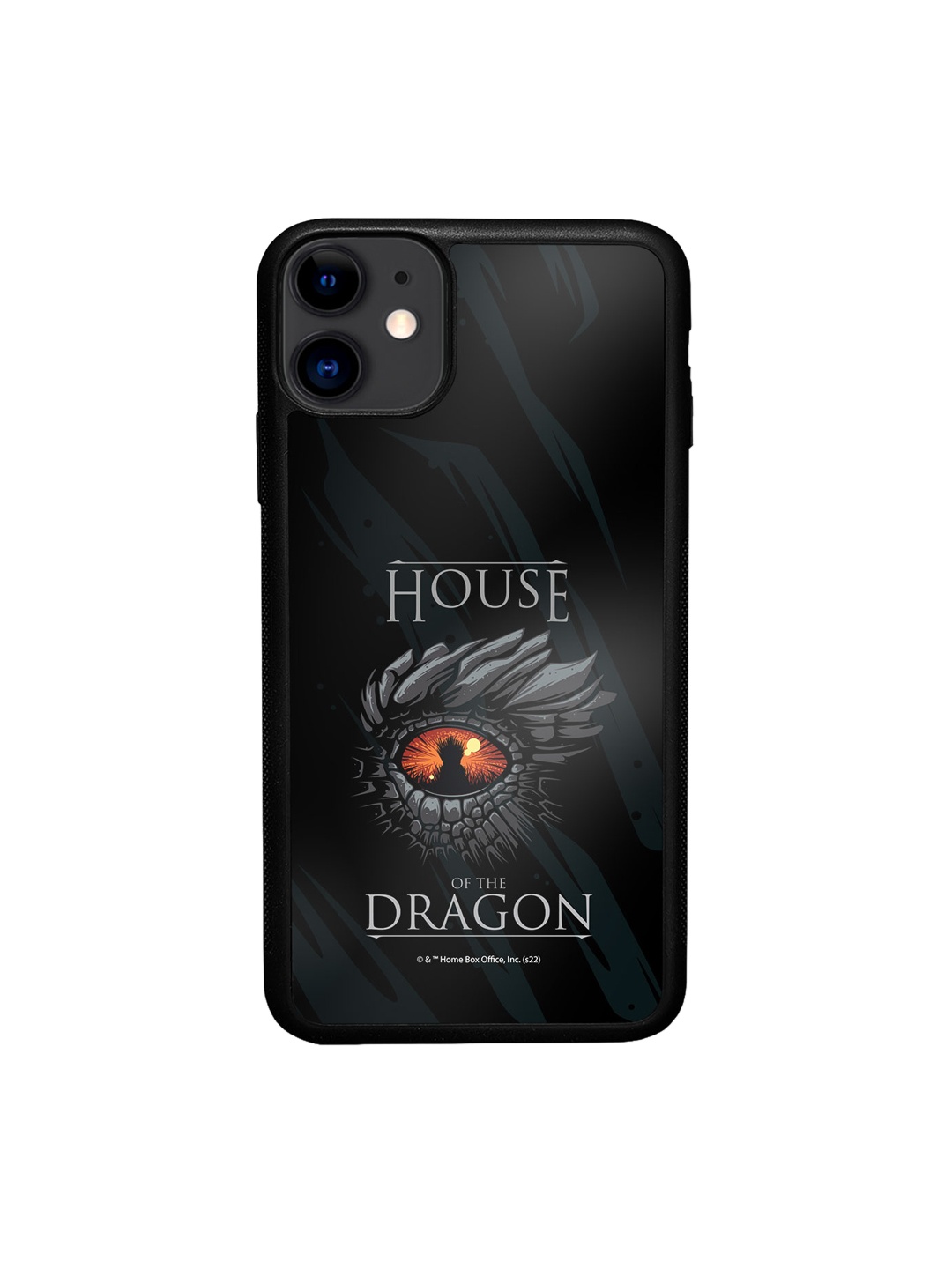 

macmerise Dragons Eye Printed 360 Full Protection IPhone 11 Bumper Case Cover, Black