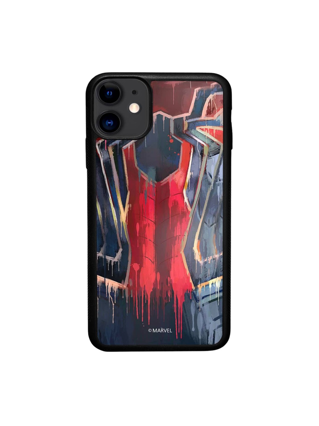 

macmerise Grunge Suit Spidey Printed iPhone 11 Phone Bumper Case, Red