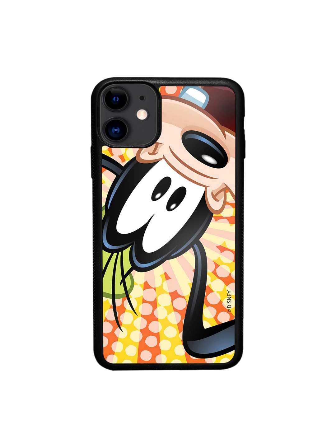 

macmerise Goofy Upside Down Graphic Printed IPhone 11 Bumper Case Cover, Yellow