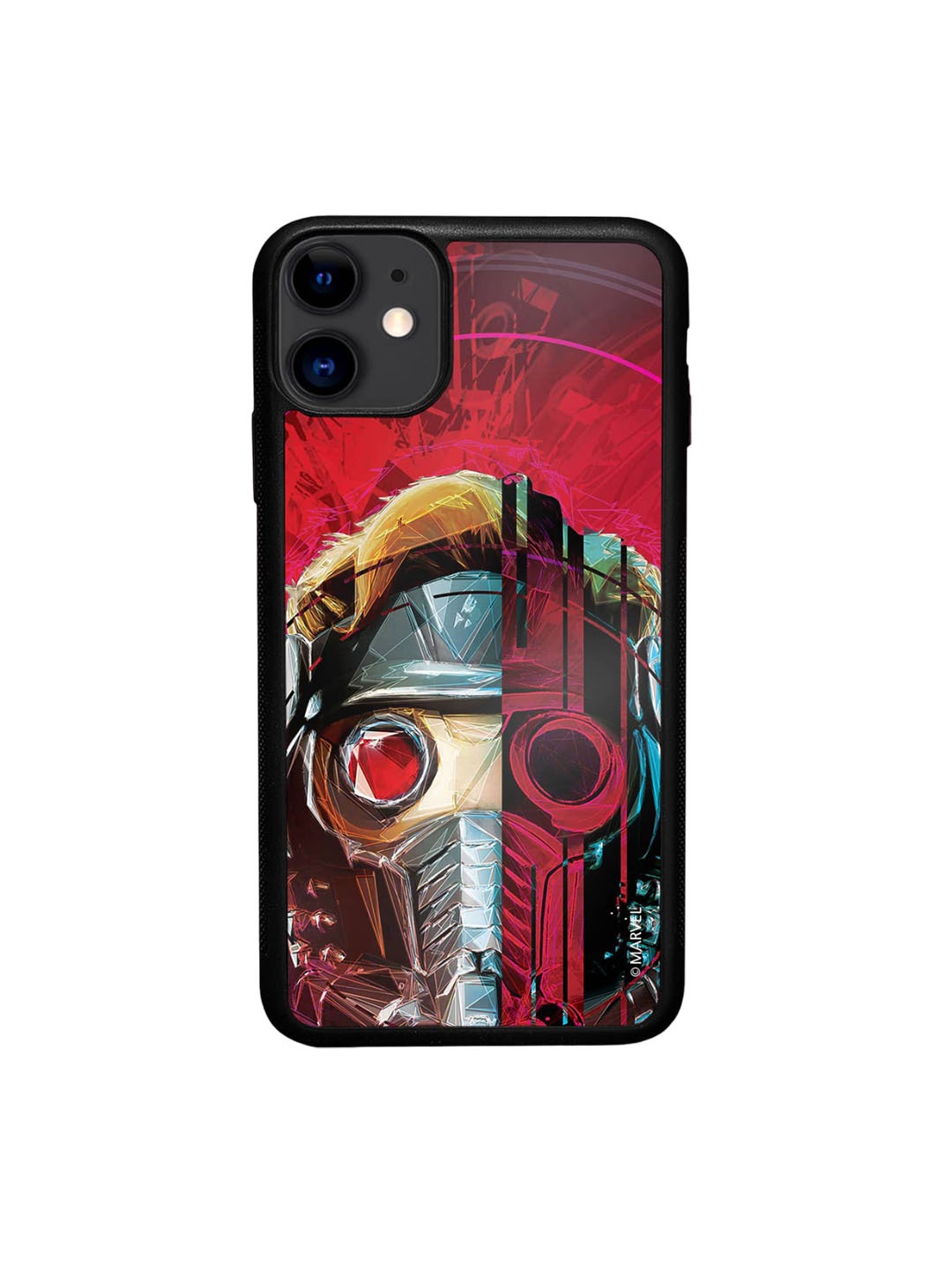 

macmerise Grunge Suit StarLord Printed IPhone 11 Bumper Case Cover, Red