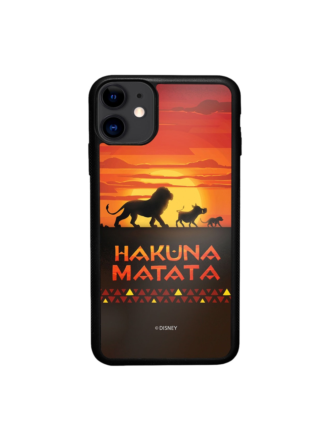 

macmerise Hakuna Matata Printed iPhone 11 Bumper Case Cover, Orange