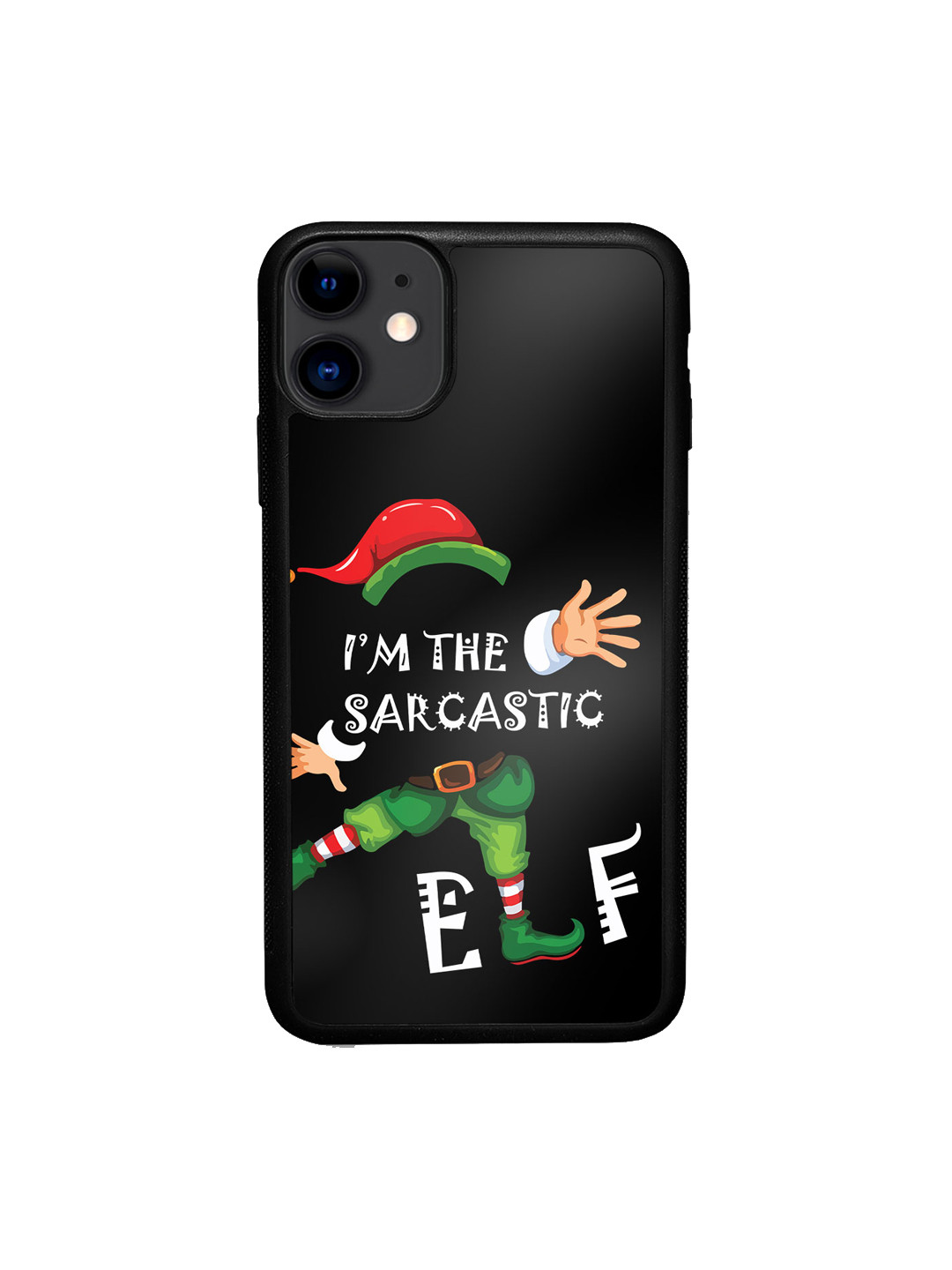 

macmerise Printed iPhone 11 Phone Bumper Case Cover, Black