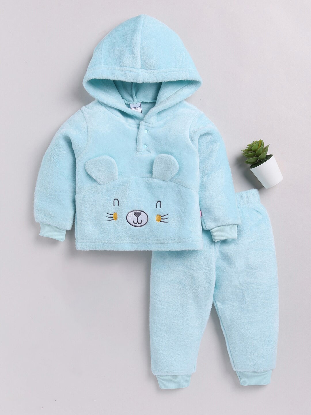 

Moms Love Girls Hooded T-shirt with Pyjamas, Blue