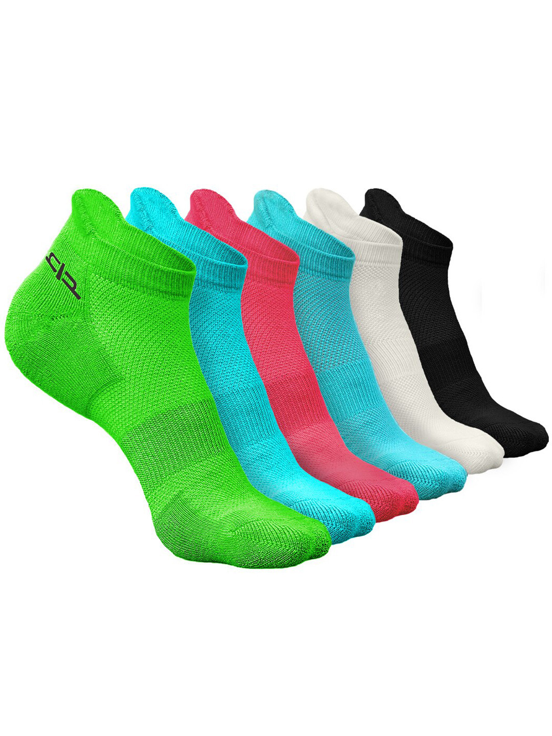 

Heelium Women Pack of 6 Bamboo Super Soft & Odour-Free Breathable Ankle-Length Socks, Green