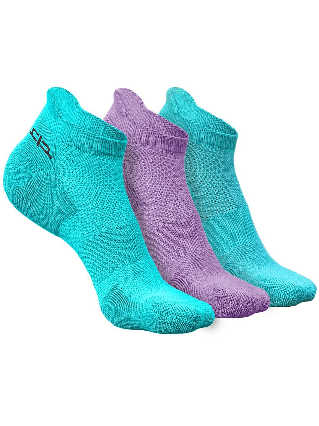 

Heelium Women Pack of 3 Bamboo Super Soft & Odour-Free Breathable Ankle-Length Socks, Blue