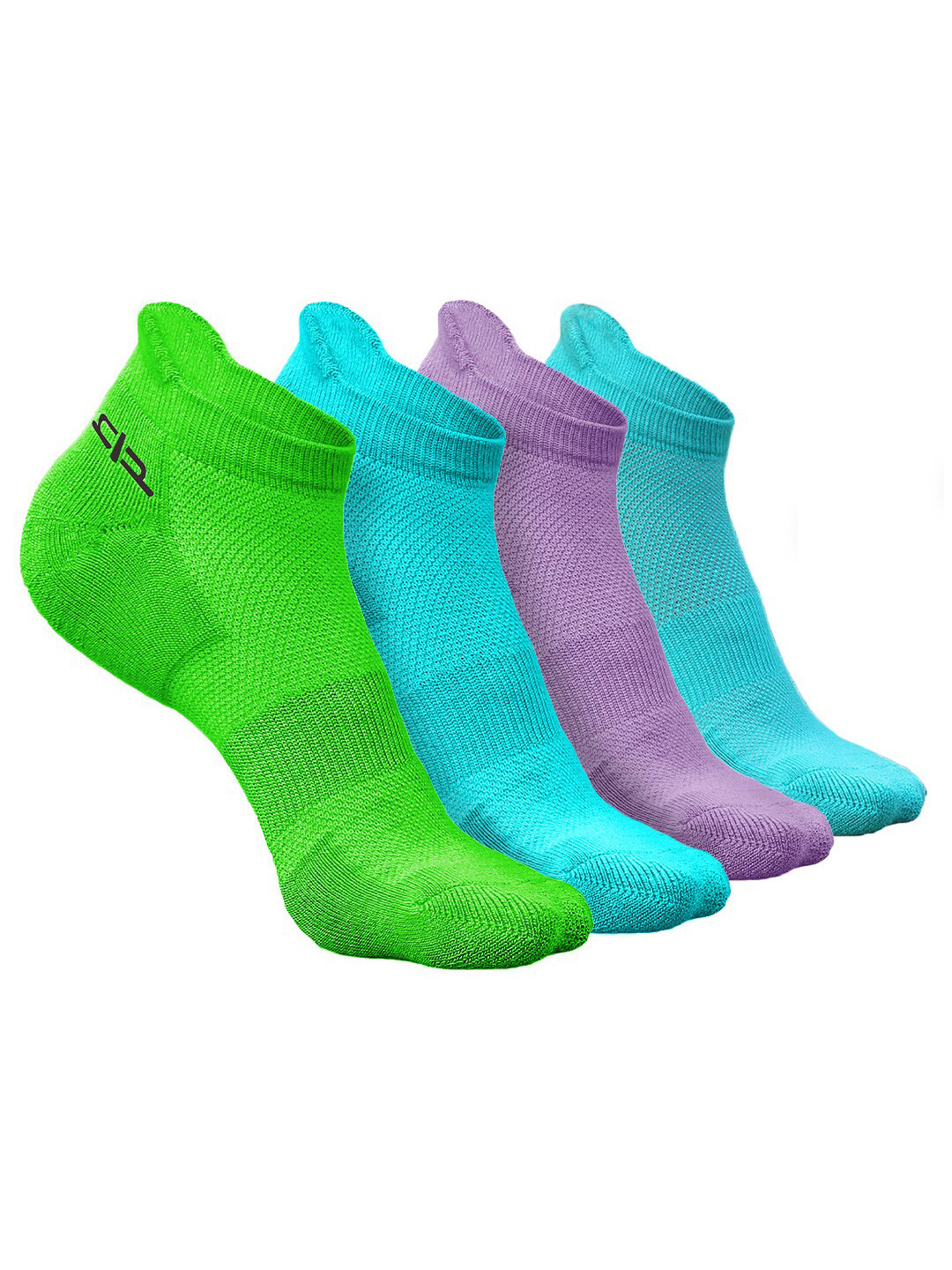 

Heelium Women Pack of 4 Bamboo Super Soft & Odour-Free Breathable Ankle-Length Socks, Green