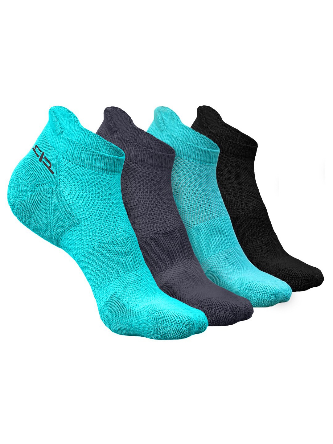 

Heelium Women Pack of 4 Bamboo Super Soft & Odour-Free Breathable Ankle-Length Socks, Blue