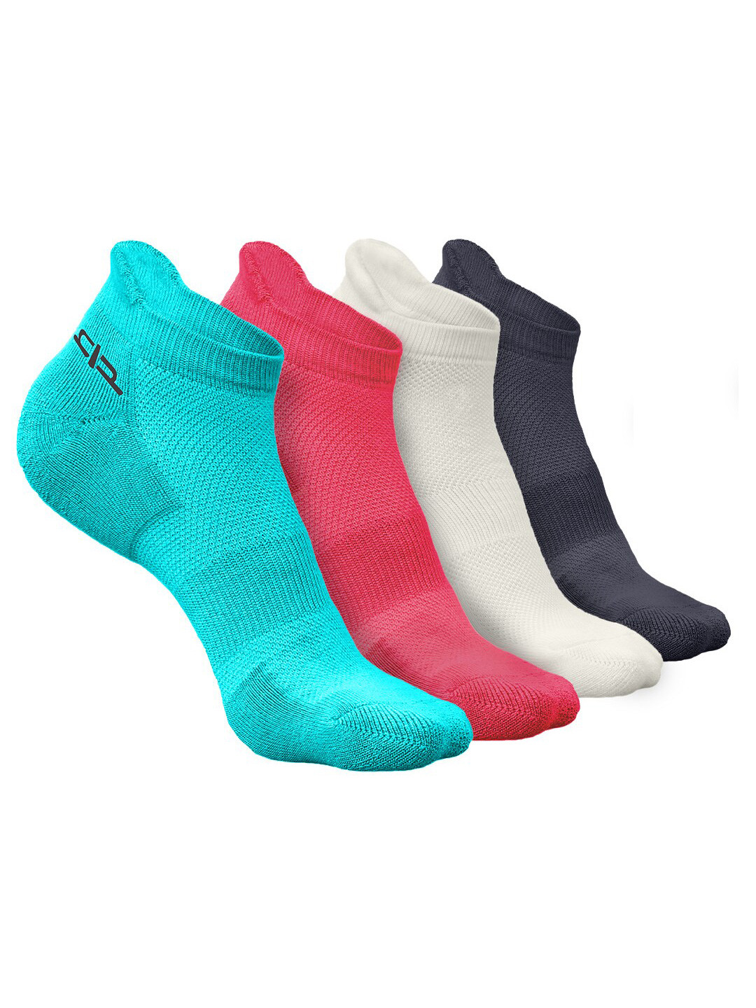 

Heelium Women Pack of 4 Bamboo Super Soft & Odour-Free Breathable Ankle-Length Socks, Blue