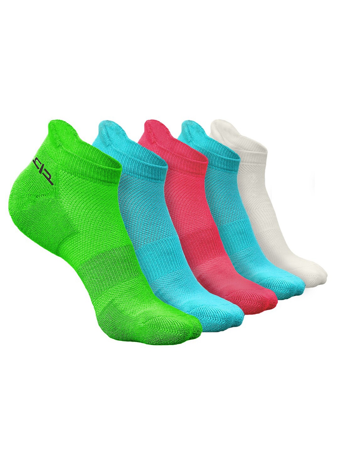 

Heelium Women Pack of 5 Bamboo Super Soft & Odour-Free Breathable Ankle-Length Socks, Green