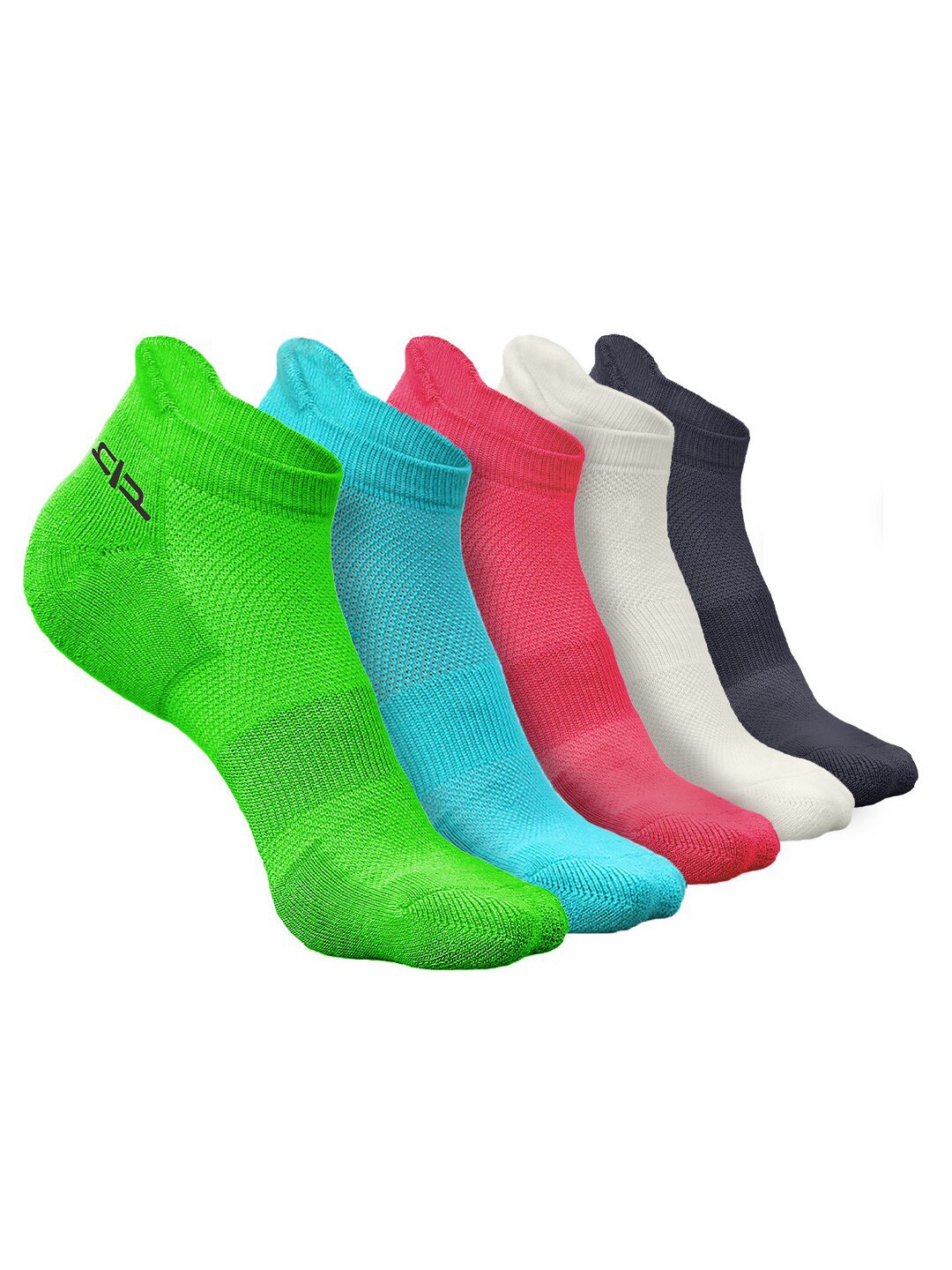 

Heelium Women Pack of 5 Bamboo Super Soft & Odour-Free Breathable Ankle-Length Socks, Green