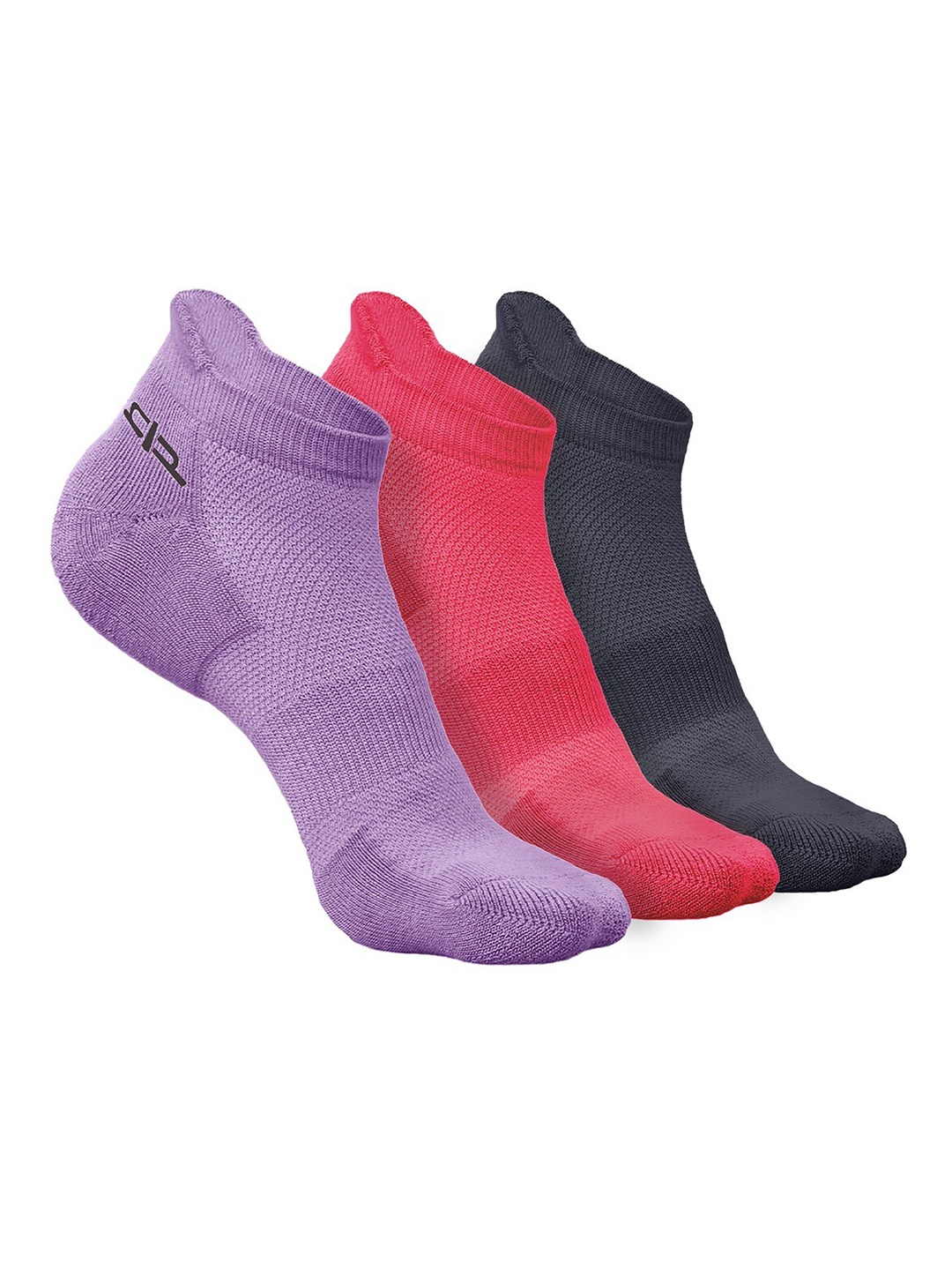 

Heelium Women Pack of 3 Bamboo Super Soft & Odour-Free Breathable Ankle-Length Socks, Purple