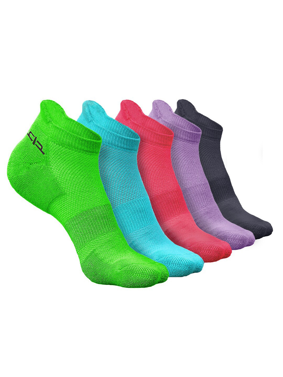 

Heelium Women Pack of 5 Bamboo Super Soft & Odour-Free Breathable Ankle-Length Socks, Green